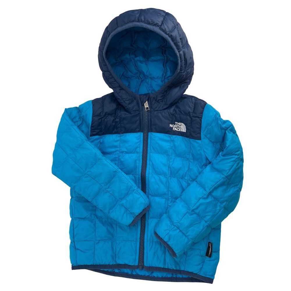 The‎ North Face Kids Boys Blue Hooded Thermoball Eco Jacket Size 4-6